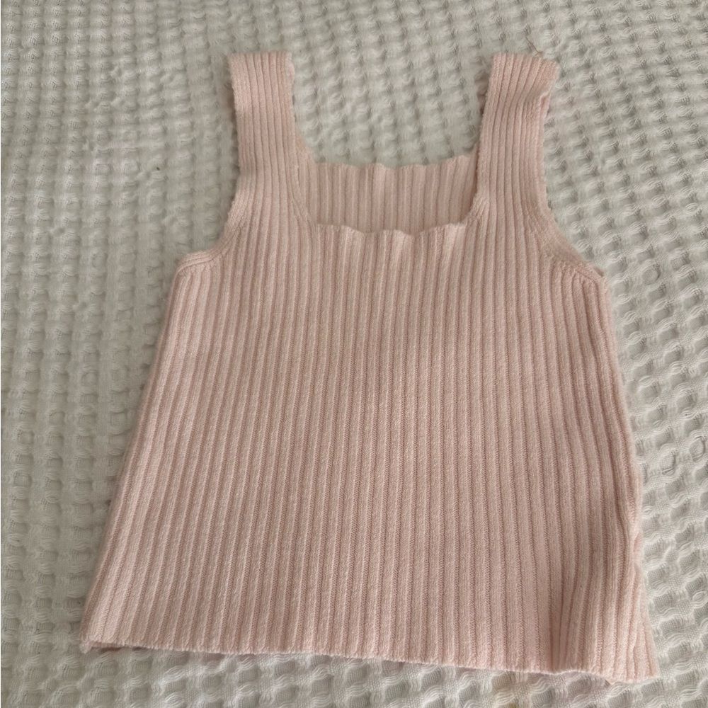 Super soft pink Ribbed Pink Tank Top made in Italy